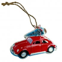 Autohanger met kerstboom, 8cm